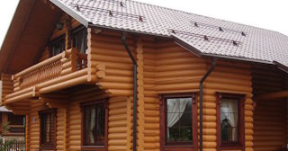 Строительство дома из оцилиндрованного бревна в Губахе - от 133861 рублей